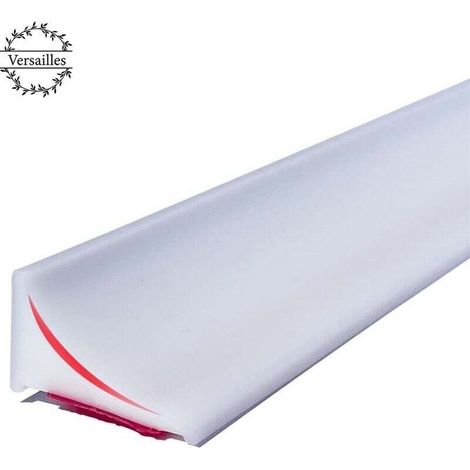 Butée d'Eau de Douche 200 cm en Silicone, Seuil de Douche pour Porte sans Cadre, Protection Contre les Bruits d'Eau (1/5)