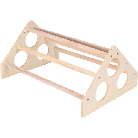 Support en bois pour poules domestiques, fabriqué à la main, petit perchoir pour poulailler ou ferme. (1/5)