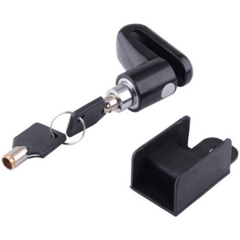 Antivol de disque noir 5545 mm pour vélos, mini antivol de disque pour VTT, avec cadre et système de verrouillage à clé. (1/5)