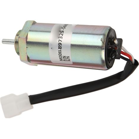 Kraftstoffabsperrmagnet 897329 5680 12V DC, robust und zuverlässig, Ersatz für Isuzu 3LD1 3LD2 Motoren, Dieselkraftstoffabsperrmagnet. (1/5)