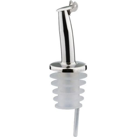 Bouchon Verseur - Inox Et Silicone - Pour Huile Et Vinaigre - Adapté Bouteilles Standard - 1 Pièce