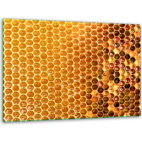 Soporte para tabla de cortar de vidrio 40x30 miel (1/5)