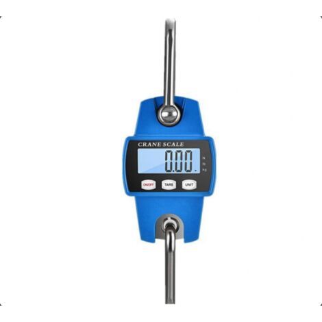 QORVA-300 kg Balance de grue numérique, balance électronique suspendue  , balance suspendue industrielle avec capteur précis, mini balance LCD portable avec crochet pour usine de ferme de chasse (1/5)