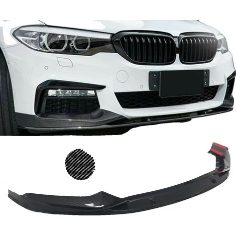 Splitter anteriore, in materiale ABS, compatibile con berline di lusso G30/G31, effetto fibra di carbonio. (1/5)