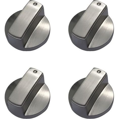 Lot de 4 boutons de cuisinière à gaz universels en métal pour cuisinière à gaz - 6 mm (1/4)