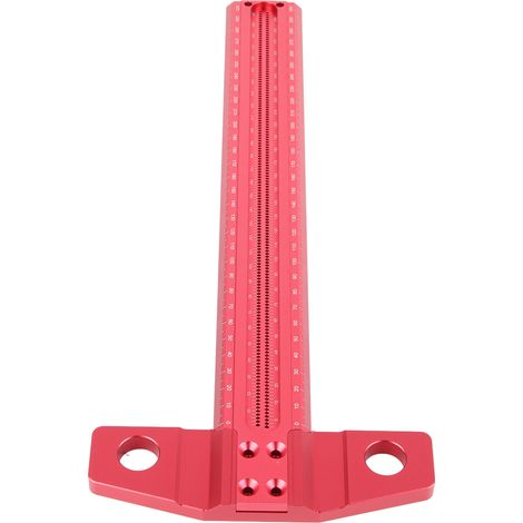 T-Winkel-Lineal aus Aluminiumlegierung, abnehmbar, für Holzbearbeitung, Kunstrahmen, Zeichenarbeiten, 300 mm (1/5)