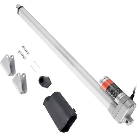 Vérin Électrique 12V 20 Pouces, IP65 Étanche, 3000N/660lbs, Vitesse 5mm/s, avec Supports de Montage (1/5)