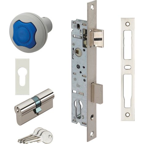 Kit Serrure à larder 790 Kid Protec carré de 6 mm axe à 21 mm coffre de 36 mm - MÉTALUX (1/5)