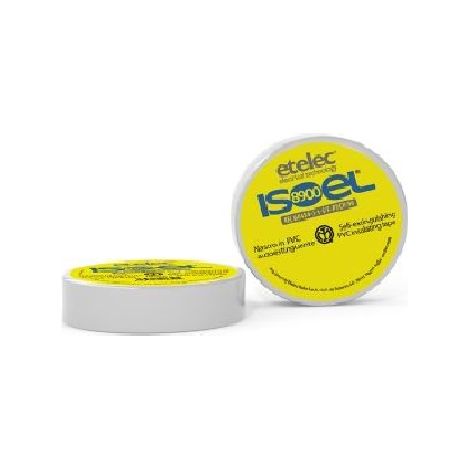 Nastro Adesivo Isolante In Pvc Certificato Imq 15 Mm X 10 M X 0,15 Mm Bianco