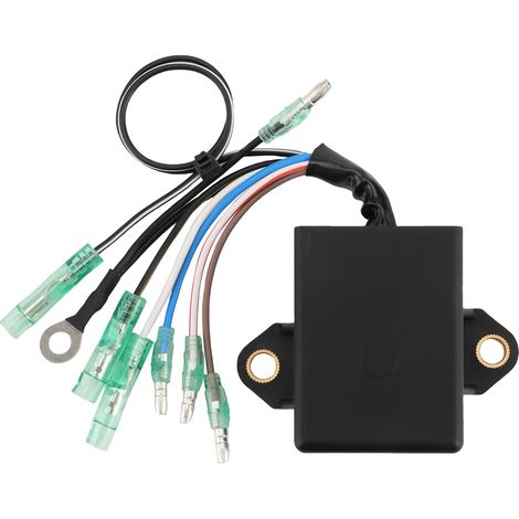 High-performance CDI ignition module as a replacement, original OE code 63V-85540-00, compatible with various Yamaha/Suzuki motorcycles, improves the engine's response.