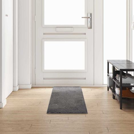 Teppichläufer Grau 50 x 250 cm 100% Polypropylen Tuft