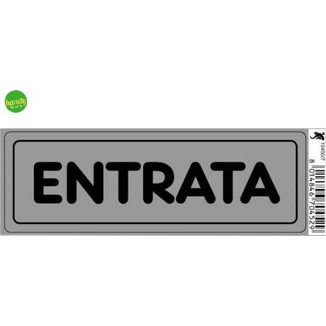 Targhetta adesiva 3M entrata 15 x 5 x 0,5 cm