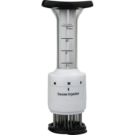Seringue à marinade pour viande avec 27 aiguilles inox, injecteur de sauce 90 ml pour assaisonnement (1/5)