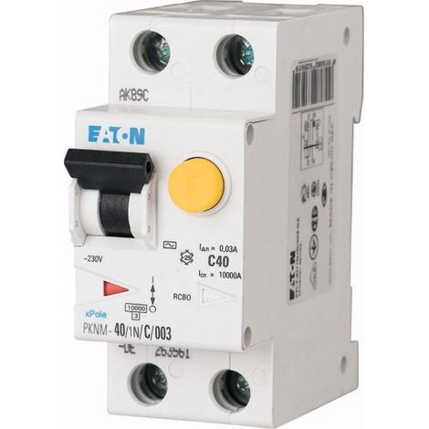 Disj. diff. PKNM 1P+N -40A 30mA/cbe B/A 000236328 EATON PKNM-40/1N/B/003-A-MW