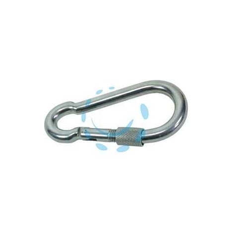 MOSCHETTONI CON CHIUSURA A GHIERA IN ACCIAIO NICHELATO - ø mm. 11x120