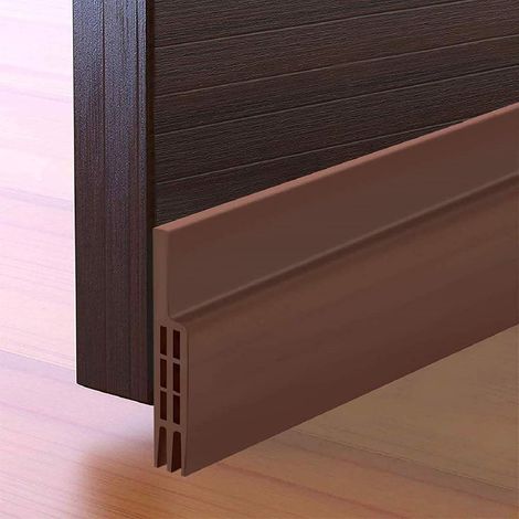 Bande d'étanchéité en silicone pour porte à faible bruit 5x100cm (Brun) (1/2)