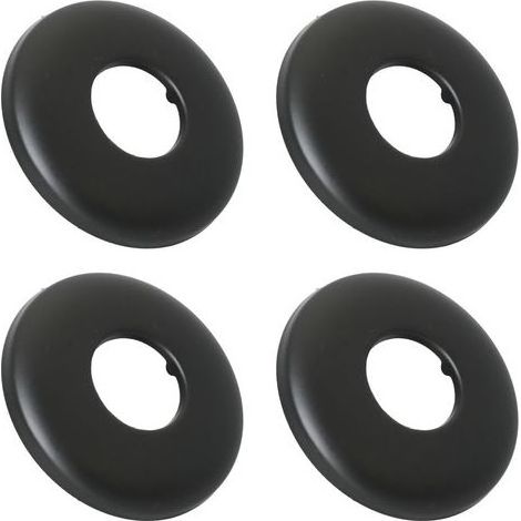 4pcs ( Noir) Rosace Mitigeur Douche Acier Inoxydable Ø 21mm x Ø 63 mm x hauteur 7 mm, Rosace Robinet, Garniture Pour Robinet De Douche Muraux (1/5)