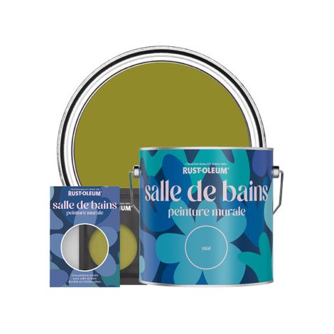 Peinture pour Murs et Plafonds de Salle de Bains - Olive Marinée (1/2)