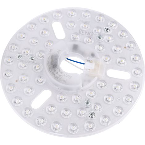 Ventilateur de plafond de 6.3 pouces, lumière LED de remplacement, panneau magnétique 24W 3CCT, rénovation avec fonction de mémoire.