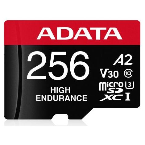 Scheda MicroSDXC Adata da 256 GB, classe UHS-I, modello AUSDX256GUI3V30SHA2-RA1