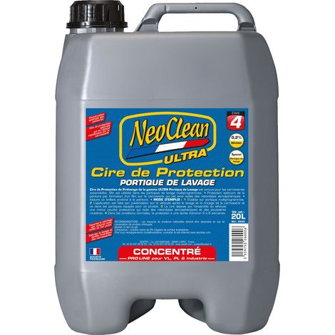 Cire de protection pour portique de lavage - bidon de 20 litres - Ce produit de marque NEOCLEAN est neuf.