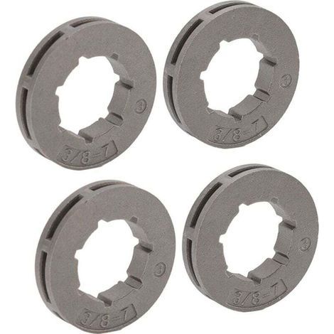 Pignon de Tronçonneuse, 2 Set 3/8 7 Dents Pignon de Remplacement Haute Dureté Facile à Installer Pignon pour Husqvarna 55 262XP 455 460 (1/4)