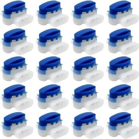 20 Pièces connecteurs de câble, 314 connecteurs de câble remplis de gel résines terminaux, connecteur Étanche raccords de câbles pour jardin extérieur robot voiture Tondeuse