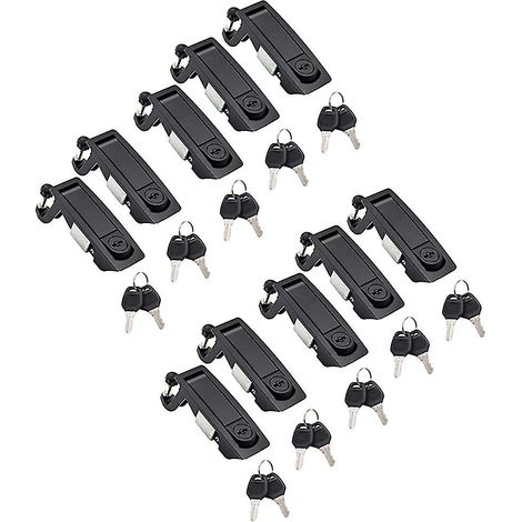 Lot de 10 loquets à compression encastrés pour portières de voiture et camping-car, verrous de porte réglables en T (1/5)