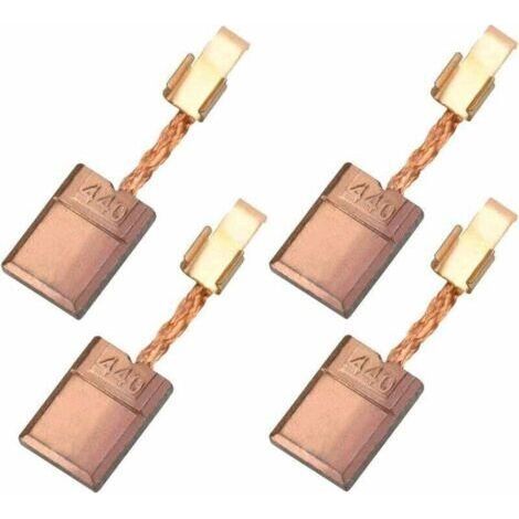 4Pcs Balais de Charbon en Cuivre Brosse À Charbon Outil Charbons pour perceuses pour MAKITA CB-440/ CB-448 CB-436/195021-6/194427-5/194159-4 18V BHP458 BHP454 (1/5)