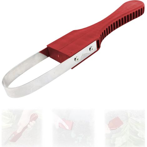 Rouge,Desherbeur Manuel, Arrache Mauvaise Herbes Jardinage, Outils Jardinage, Couteau Désherbeur en Acier Inoxydable, Désherbeurs Manuels avec Poignée en Plastique pour Désherber, Desserrer