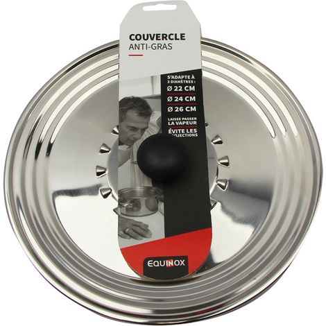 Couvercle en inox 22-24-26 cm