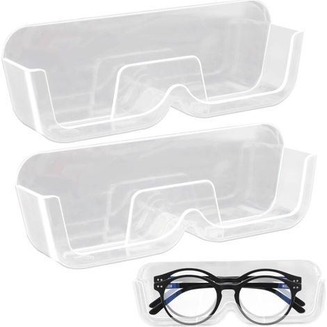 Portaocchiali da parete da 2 pezzi, portaocchiali in acrilico resistente, organizer per occhiali anti-schiacciamento, espositore per occhiali da sole personalizzato. (1/4)