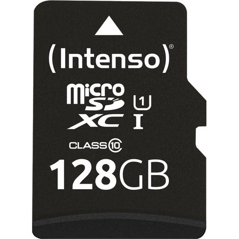Intenso MicroSDXC 128GB UHS-I U1 Clase 10 con adaptador SD (1/3)