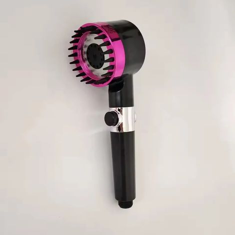 (Douche noire) Trois vitesses de réglage, accessoires de salle de bain, pommeau de douche massant portable, filtre de douche, accessoires de salle de bain, articles pour pommeau de douche (1/5)