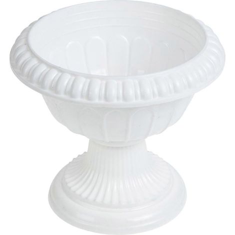 Jardinière de style européen, pot de fleurs pratique, support à fleurs, articles de fête pour mariage-16.00X14.00X11.00CM-White (1/4)