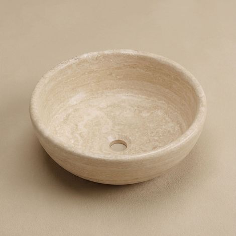Vasque Bol Travertin ivoire CASA LINEA
