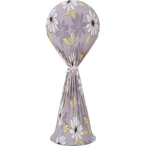 Housse de protection anti-poussière pour ventilateur électrique sur pied - Motif feuilles et fleurs - Lavable - Résistant à la poussière et à l'humidité (1/5)