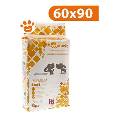 Ferribiella Assorbello Premium
 (60x90) Tappetini Igienici Assorbenti - Confezione 10 Tappetini - Tappetini Assorbenti