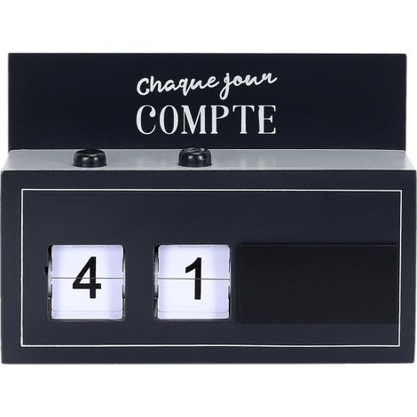 Boîte à Message 22 Chiffres "Chaque Jour" 21cm Noir (1/4)