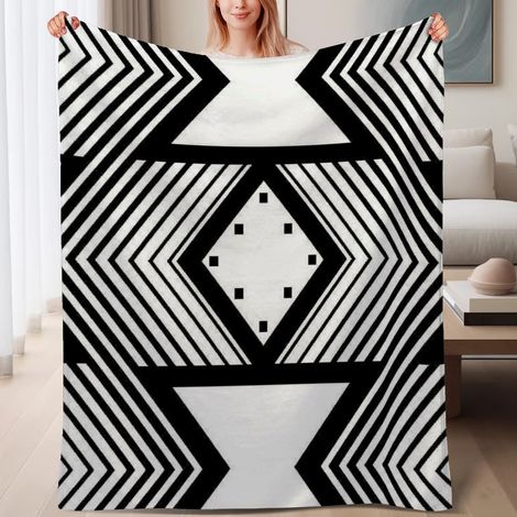 Couverture de lit en polaire, couverture légère et cosy en microfibre chaude pour le printemps, décoration intérieure, cadeau parfait pour femmes hommes, 6080 pouces (1/4)