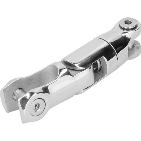 Émerillon de liaison pour ancre de bateau, 3 articulations, acier inoxydable 316 poli miroir, quincaillerie marine pour chaîne de 10-12 mm (1/5)