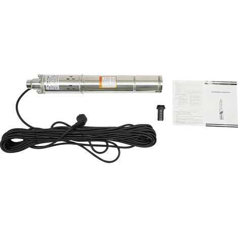 Bomba sumergible de alta eficiencia y durabilidad para pozos profundos, enchufe europeo, 220 V. (1/2)
