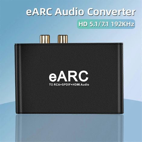 Estrattore audio EARC 192Khz Convertitore HDMI-Compatibile a RCA Adattatore estrattore audio per DTS Dolby A (1/5)