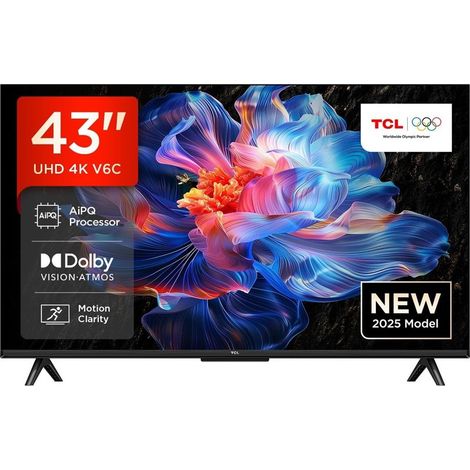 Televisor TCL de 43 pulgadas 4K Ultra HD 3840 x 2160 píxeles Plano 16:9 DLED 43V6C (1/4)