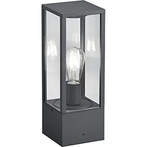 GARONNE PALO DA ESTERNO RETTANGOLARE INFUSIONE COLORE ANTRACITE H. 40CM 1 LUCE ATTACCO E27