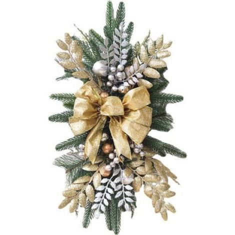 Guirlande de Noël - - Décoration de Noël - PVC - Or - Intérieur/Extérieur (1/4)