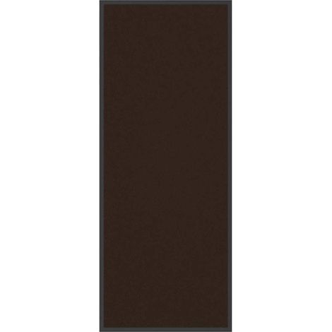 Paillasson marron 60 x 150 cm antidérapant flexible facile à nettoyer entrée en PP marron