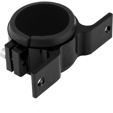 Support de montage pour pompe à carburant automobile en alliage d'aluminium 50 mm, support à clip pour filtre unique, noir (1/5)