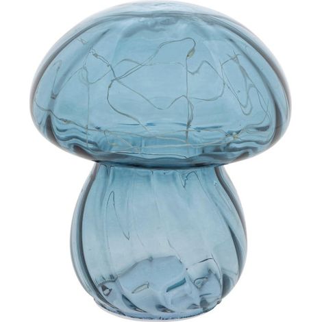 Lampe à Poser Champignon "Malu" 15cm Bleu (1/2)