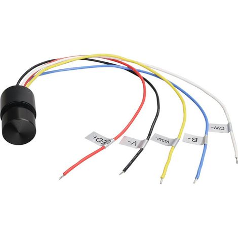 Micro Pulsante Illuminazione LED RGB con Funzione Dimmer CCT con Memoria 12-24VDC Corrente 3A/CH IP65 Interruttore Controllo Versatile dell'Illuminazione con Doppio Click Triplo Click e Rotazione del 
